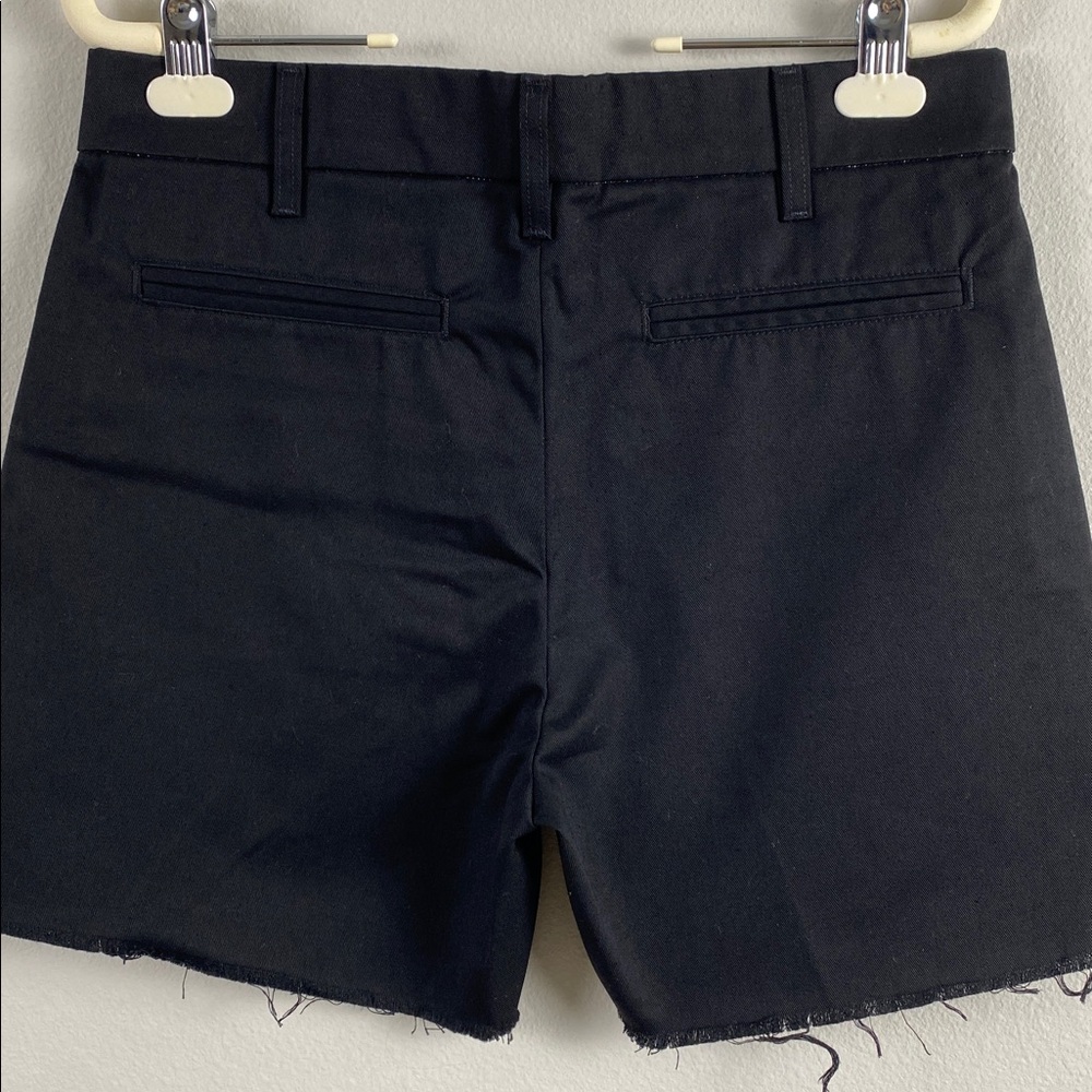 Re/Done Cut Off Trouser Short | High Rise, 4 Pockets | Black - Picture 4 of 13